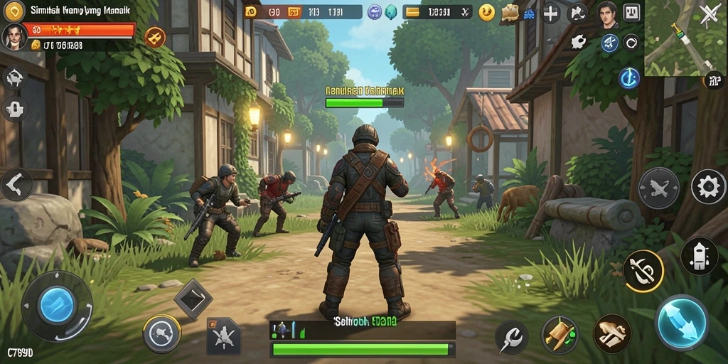 Tampilan gameplay C7890 yang menggambarkan momen interaksi karakter.