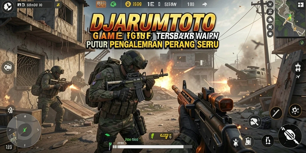 Screenshot dari gameplay FPS yang intens di DJARUMTOTO.