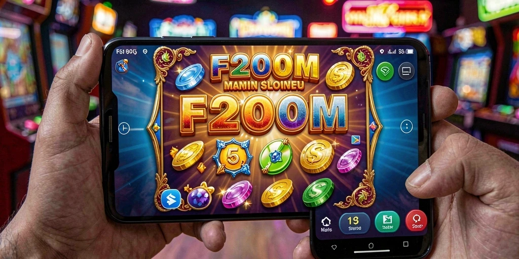 Tampilan gameplay F200M yang menarik dan interaktif.