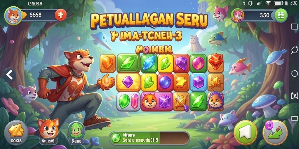 Gameplay G668 yang menarik dan penuh warna.
