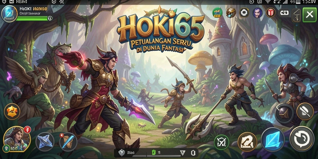 Tampilan gameplay seru di dunia petualangan HOKI65.