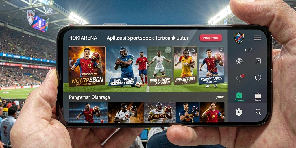 Screenshot HOKIARENA menunjukkan fitur taruhan olahraga yang menarik.