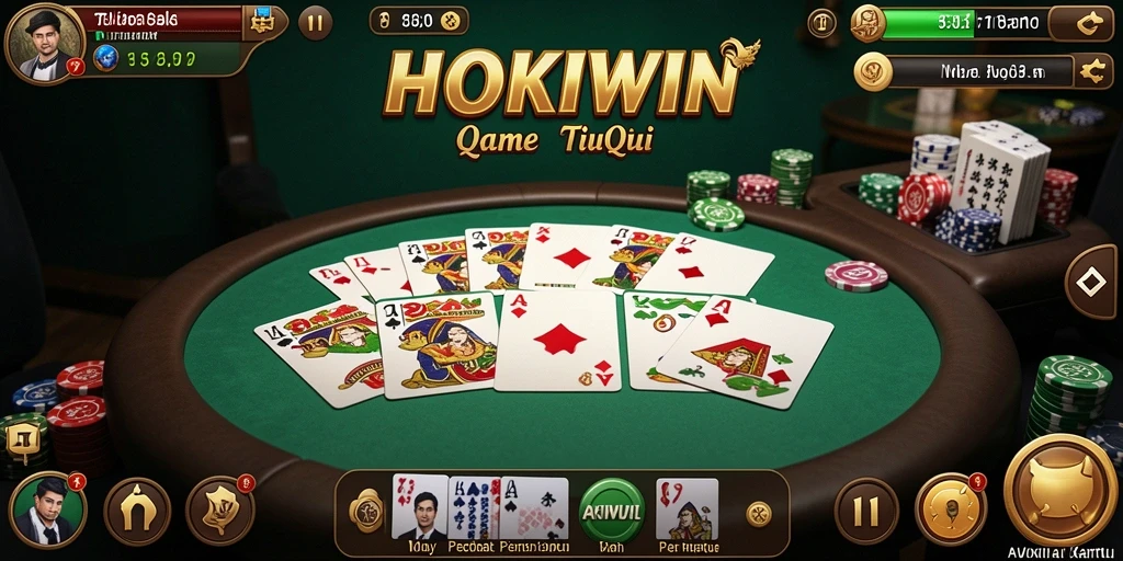 Tampilan gameplay seru dan menantang dari HOKIWIN.