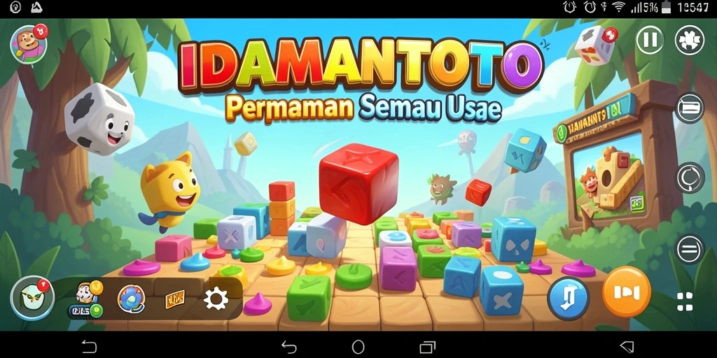 Screenshot utama <strong>IDAMANTOTO</strong> menunjukkan gameplay puzzle yang menantang.