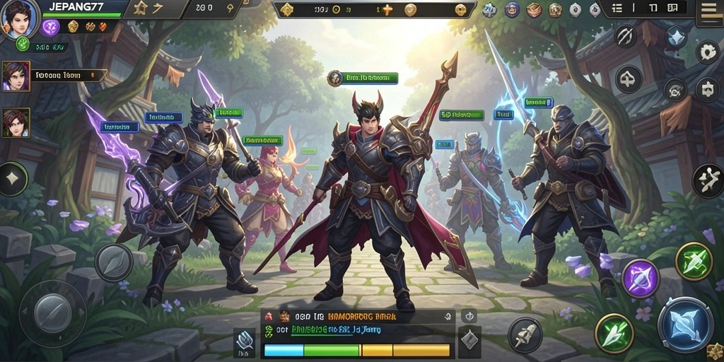 Screenshot gameplay JEPANG77 menunjukkan aksi seru dan grafis yang memukau.
