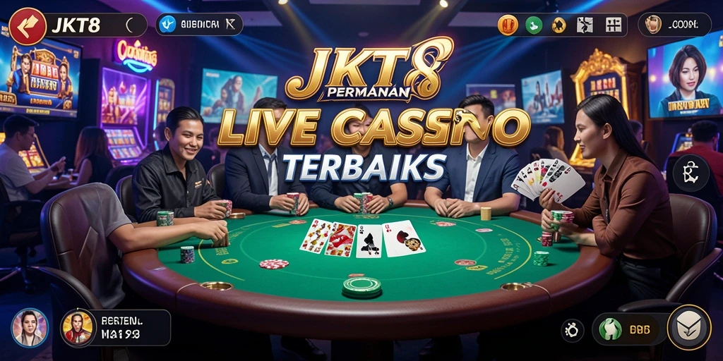 Tampilan gameplay JKT8 yang menarik pada live casino.