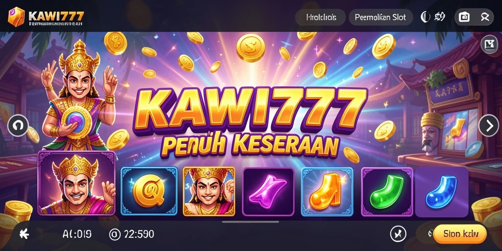 Screenshoot gameplay KAWI777 menampilkan keseruan permainan slot yang menarik.