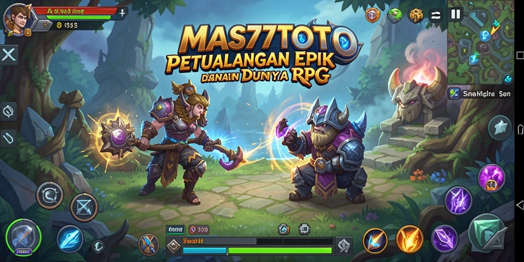 Tampilan gameplay MAS77TOTO dengan aksi seru dan karakter menawan.