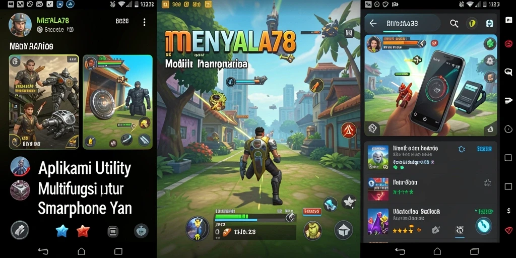 Tampilan antarmuka aplikasi Utility MENYALA78 yang menarik dan fungsional.