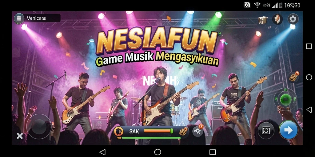 Screenshot utama dari pengalaman bermain NESIAFUN yang seru dan penuh warna.