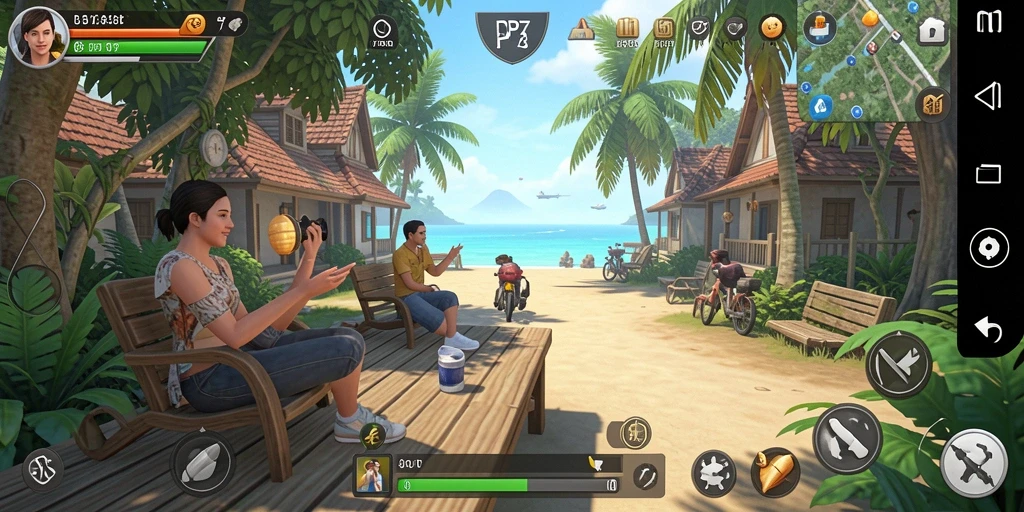 Tangkapan layar gameplay PP7 menunjukkan aksi seru dan grafis menarik.