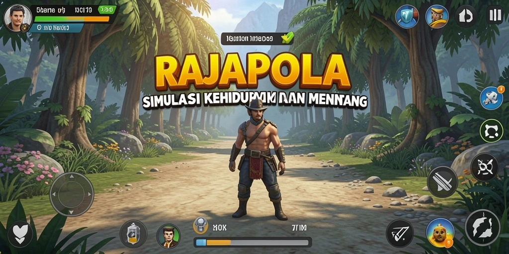 Tampilan gameplay RAJAPOLA yang menarik dan interaktif.