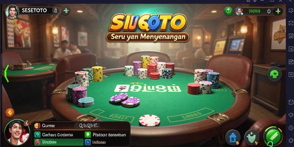 Screenshot SESETOTO menampilkan fitur gameplay QiuQiu yang menarik.