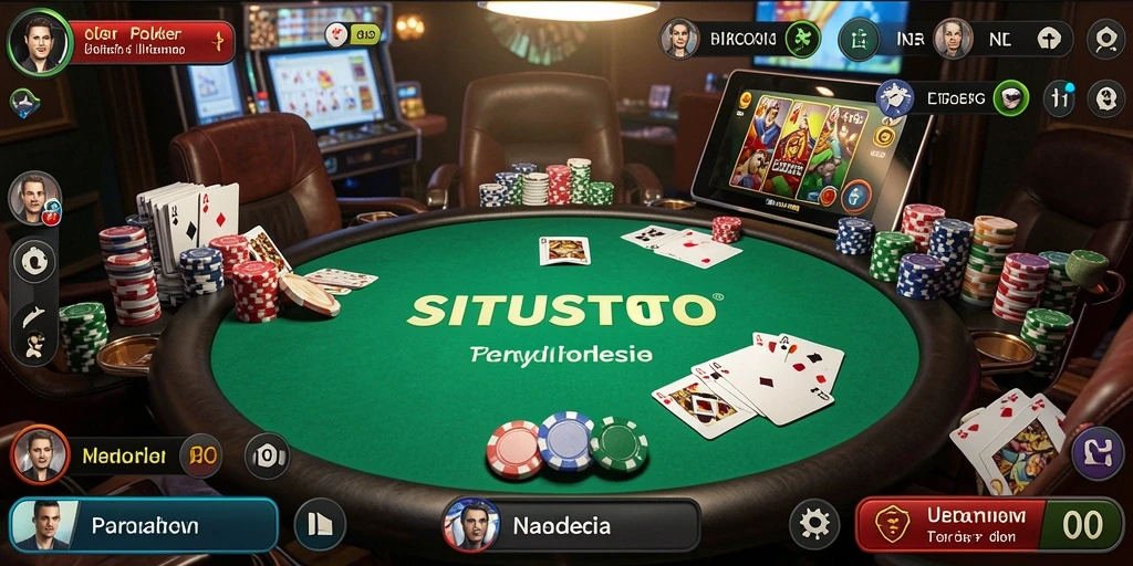Tampilan gameplay poker yang seru dan menarik di SITUSTOTO.