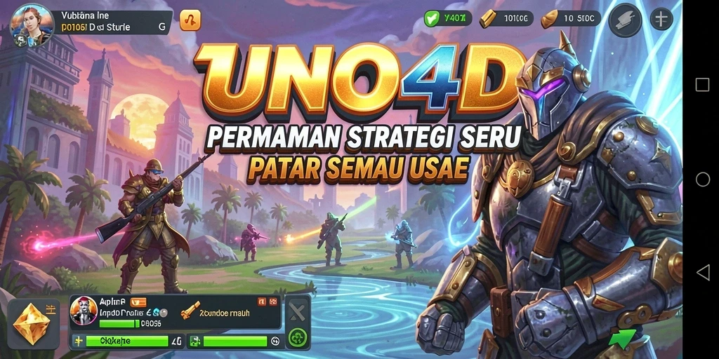 Tampilan menarik dari gameplay strategis UNO4D yang mendebarkan.
